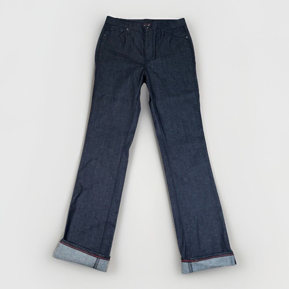 Raleigh Denim Men's Dark Wash Slim Straight Fit Jeans Size 30x36 Made In USA